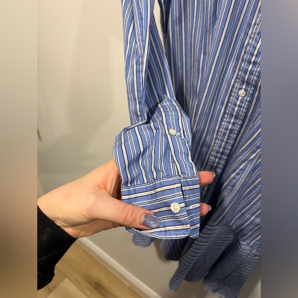 Polo Ralph Lauren Striped Cotton Paneled Shirtdress - Picture 6 of 9